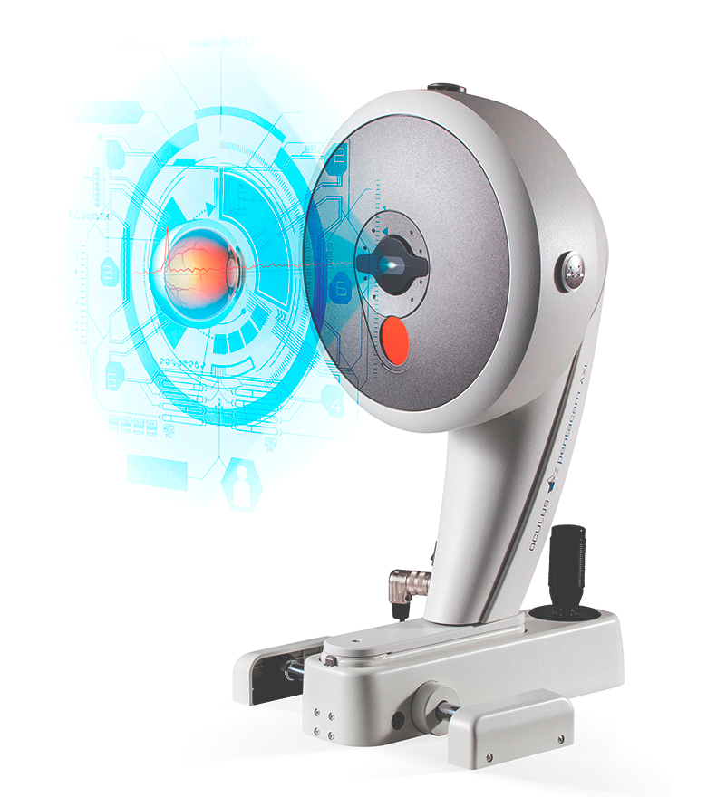 Equipo de revisión oftalmológica